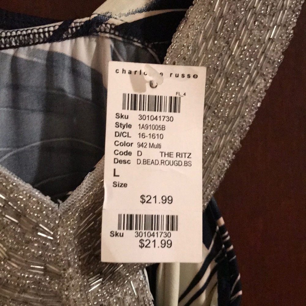 Charlotte Russe dressy  tank top - Picture 2 of 3